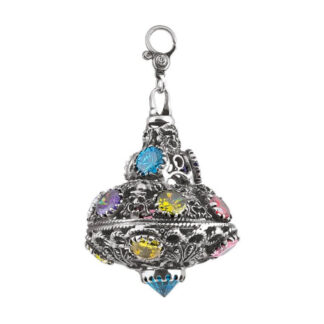 Pendente Gerardo Sacco in Argento e Pietre sfaccettate - Trottole - 38258