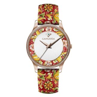 Orologio Solo Tempo Camurria in Acciaio e Pelle - Ciuri Ciuri - CW59RT1